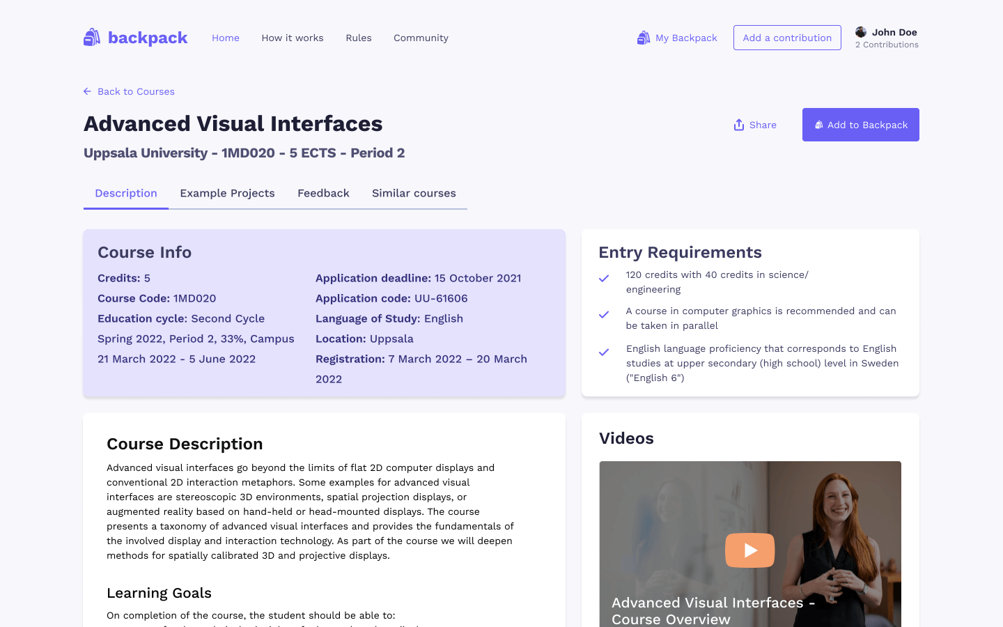 Candidate Page of Know Your Vote Site